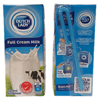 DUTCH LADY UHT FULL CREAM (KOTAK)